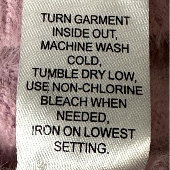 Kendall & Kylie Women Sz Small Long Sleeve Cropped Cardigan Purple Lilac Sweater - Picture 6 of 7